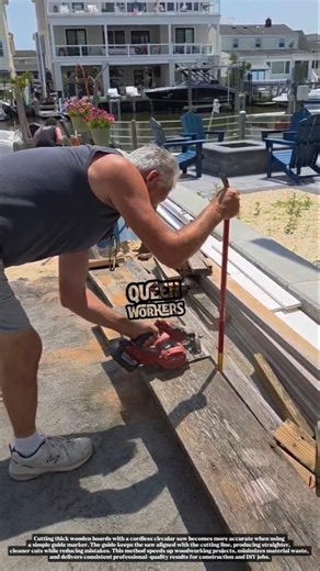 Cut Thick Wood Like a Pro! Smart Circular Saw Guide for Perfect Straight Cuts