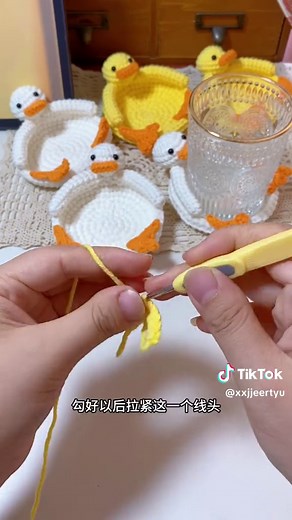 Crochet Duck Coaster Tutorial