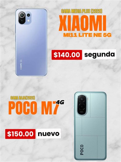 Comparativa de cámaras: Xiaomi 11Lite 5G vs Poco M7 4G