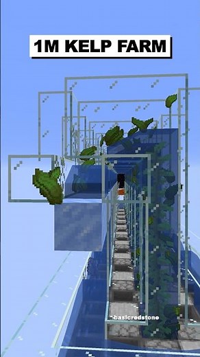 1 Million Per Hour Kelp Farm | Donut SMP #shorts