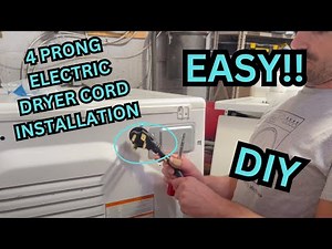 How to Install a 4 Prong Dryer Cord on an Electric Dryer
