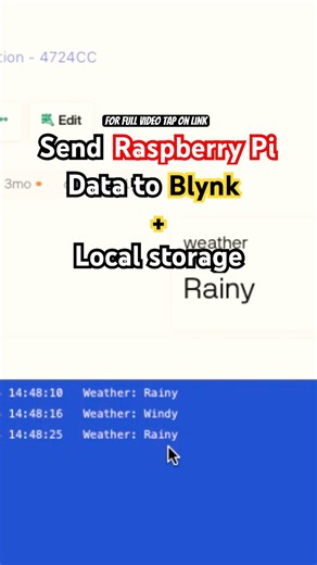 Send data RaspberryPi/arduino to Blynk #shorts #viral