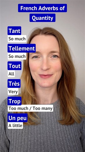 French Adverbs of Quantity
