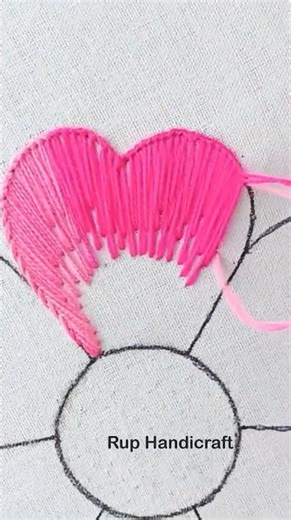 How to do basic Romanian stitches on kettle design less #embroidery #romanian #shorts