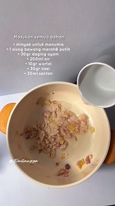 Menu hari pertama MPASI pakai daging ayam ❤️ Happy recook ✨ #mpasi #menumpasi #resepmpasi #mpasihomemade #mpasimudah #mpasibaby #mpasiayam #mpasidagingayam #mpasi6bulan #mpasipertama #fyp #jangkauanluas #fbpro #snackbaby #baby6m #mpasisehat #mpasirumahan #mpasislowcooker cr/emilmuzza | Resep MPASI Bunda