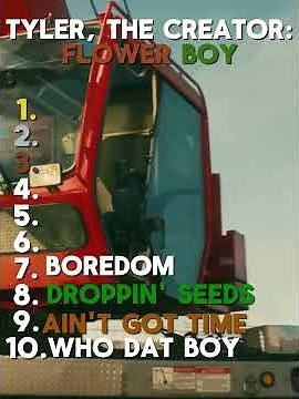 Tyler, the creator FLOWER BOY songs RANKED