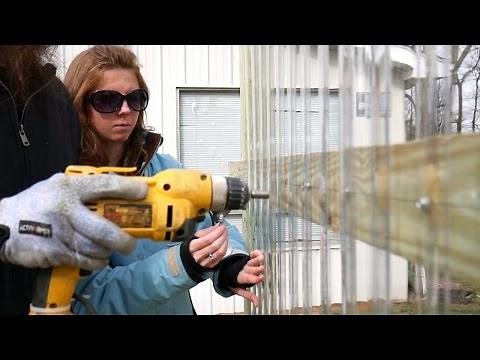 Installing Polycarbonate on the Tiny Greenhouse