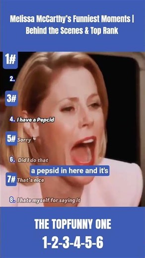 Melissa McCarthy’s Funniest Moments 😂 | Behind the Scenes & Top Rank #celebrity #fyp #shorts #viral