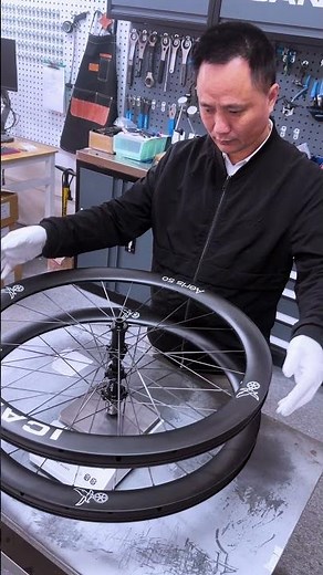 The real weight of the Aeris50 carbon spoke wheelset#icancycling #Aeris50