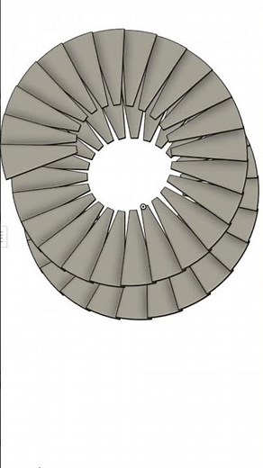 spiral staircase steps #cad #onshape #3danimation