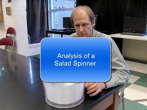 Physics analysis of a salad spinner