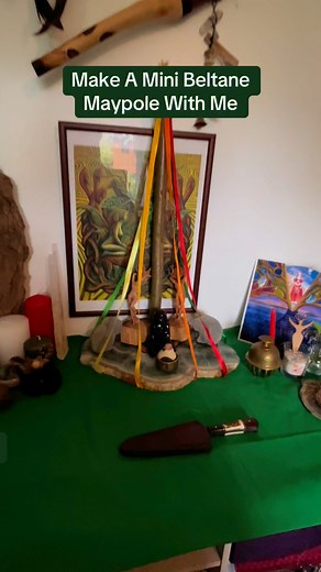 171 reactions · 23 shares | Make a mini beltane maypole with me. I love witchy crafts and this is such a fun way to tap into the energy of the season. The maypole looks perfect on my beltane altar and i cant wait to bring it out again next year. Will you be making a mini maypole for Beltane? Let me know your thoughts #beltaneritual #beltanemagick #witchycrafts #beltane #beltane2025 #witchtok #thewildanduntamedway#pagansabbats #wheeloftheyear | Emma Louise Dyson | Facebook