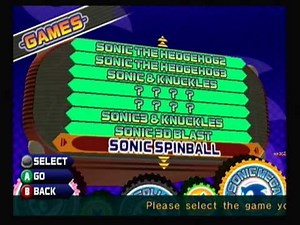 Sonic Mega Collection Walkthrough part 1 - Games