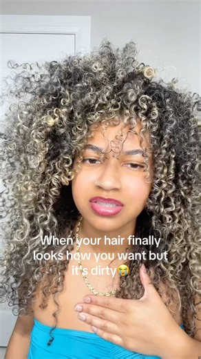 Like why’d you take the full week to look like this😭 #curlsbytyree #curlygirlproblems #day7hair