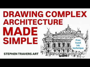 Drawing Hard Architecture Made Easy -- Freehand in Ink!