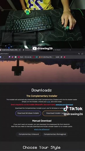 Instalación de Complementary Shaders en Minecraft