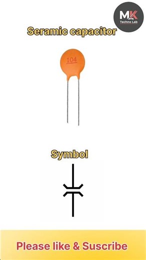 Ceramic Capacitor Symbol Explained ⚡ | Electronics Basics #shorts#ytshorts #viral #trending