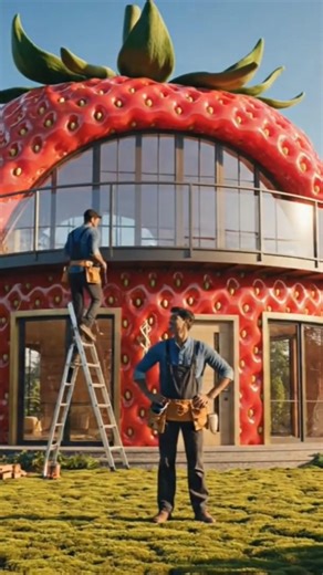 Strawberry House using a neural network