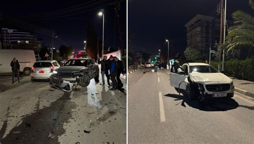 Girne'de kaza: Trafik kısa süreliğine aksadı