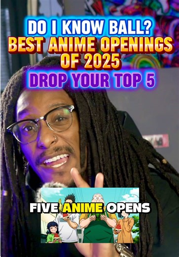 My top 5 best anime openings of 2025 (idea stolen from @Fitz | After dark 😭). Anime openings in 2025 have been doing what great OPs are supposed to do: set the tone, sell the world, and lock you in before the episode even starts🔥👀 This is my top 5 anime openings of the year — not just based on catchiness, but on vibes, direction, energy, and how well they represent their series. This list isn’t about “objective best” — it’s about which openings made me stop skipping, rewind, and let the full