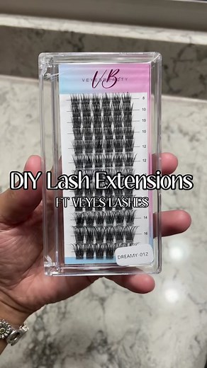 DIY Lash Extensions from @VEYES BEAUTY. The lash style is Dreamy! 💓 #veyesbeauty #veyes #virallashkit #TikTokShopBlackFriday
