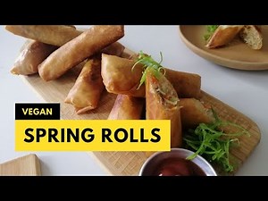 Vegan Spring Rolls with Vermicelli and TVP