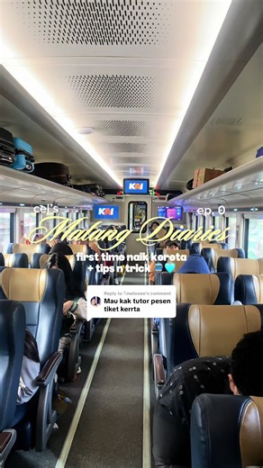 Replying to @𐙚melooee tips n trick before kalian baik kereta!!! Hope this helps🩵 kalo ada questions feel free to comment ya guyss🥰🩵😗 #malang #naikkereta #travelvlog #fyp #vlog