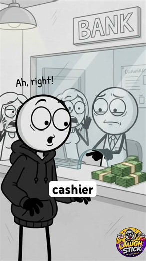 Stickman Tried to Rob a Bank… But Forgot His Own Plan 😂💀#comedy #stickman