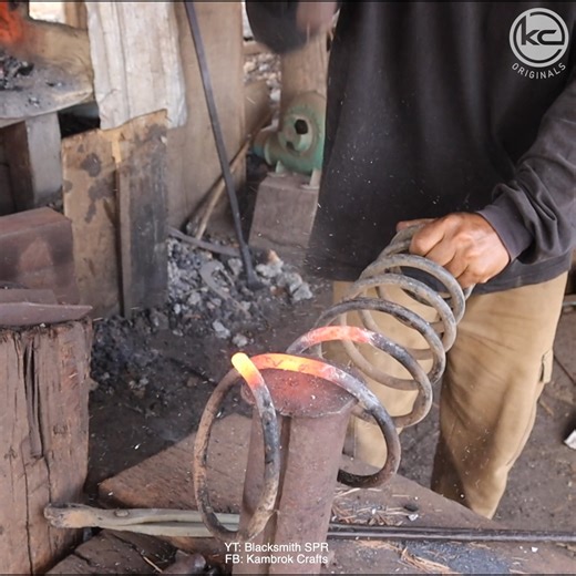 34K views · 324 reactions | This Artist Blacksmith Making The Most Beautiful Sword From Coil Spring. Watch This Full Vidoe you will see how interesting moment he made. Thanks so much for watching. | Kambrok craft | Facebook