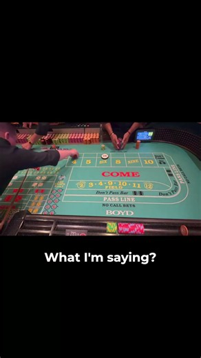 Craps strategy or gambling math? Maybe just good luck.