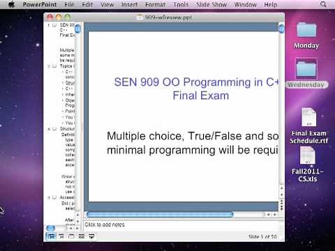 Object-Oriented Programming in C++ Final Exam Review