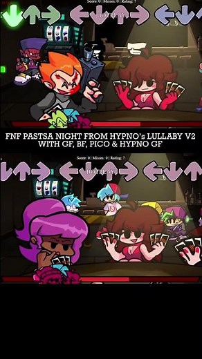 FNF Pasta Night with GF, Pico, & BF from Hypno’s Lullaby V2 mod #shorts #youtubeshortsfeatures