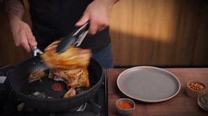 T-Fal Stone Force Platinum Non Stick Jumbo Cooker w/Lid & Helper Handle 5 Quart, Oven Broiler Safe 400°F, Long-lasting Durability, Heat Indicator, Saute Pan, Deep Fry Pan, Skillet, Pots, Pans, Black