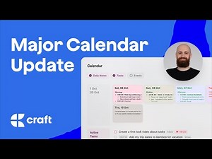 Boost Productivity with Craft’s New Calendar View—See Tasks, Notes & Events!