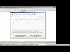 Einrichten einer Freemail-Adresse und Thunderbird