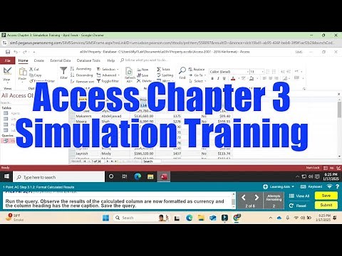 Access Chapter 3 Simulation Training | Access Simulation Training | ‪@PearsonSolution‬