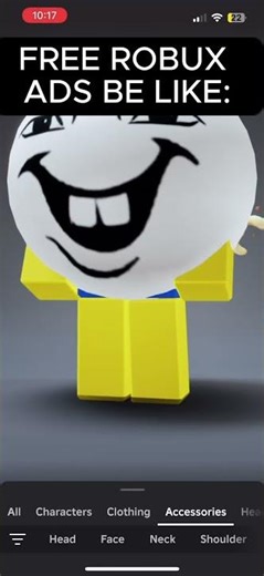 the roblox add be like