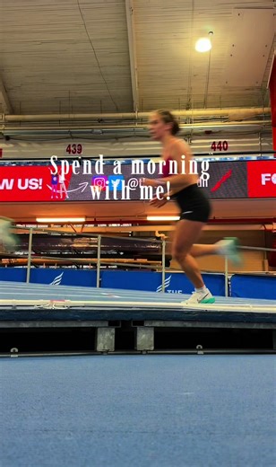A morning at the track, bright and early! It’s awesome to run at the Armory, where so many running records were broken! I felt like a race car on the track 😆💨 #runner #marathontraining #trackandfield #motivation @mind ya own