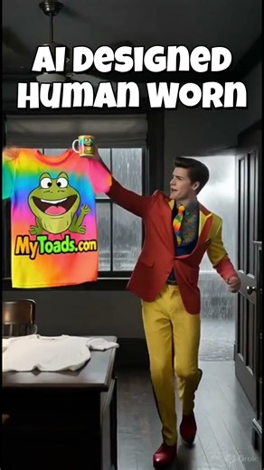 Ai Designed Human Worn, Ai Art T-shirts at mytoads.com #aiartwork #tshirtdesign #apparel #fashion