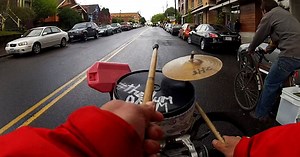 Riding With Greg Hum, the Drum Bike Guy