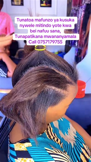 Bado tunapokea wanafunzi, nafasi zimebaki chache sana wahi mapema kabla offer haijaisha.#hairtutorials #hairtutorialsvideo #braidingtutorial #hairbraidingtutorial #hairtutor