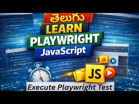 Execute Playwright Test using VSCode Extension | Playwright JavaScript Telugu
