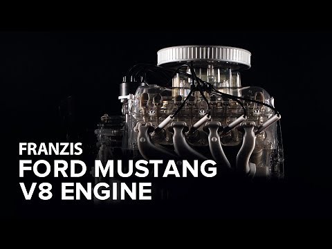 Ford Mustang V8 Engine - Engine Model Kit