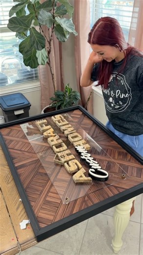 Marissa | Custom Wooden Artwork on Instagram: "Catch my realtime expression of me seeing the sign finished for the first time 😍 I’m just as blown away with each piece as yall are. Like waiiitt, I did that 😂 My first ti using my @bearwoods_supplycompany Pegas saw and loved it! Such an easy tool to use and was definitely worth the upgrade! Use code PEARL to save #woodworking #diy #logo #customart #woodenart"