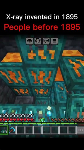 people before x-ray invented #minecraft #minecraftpe