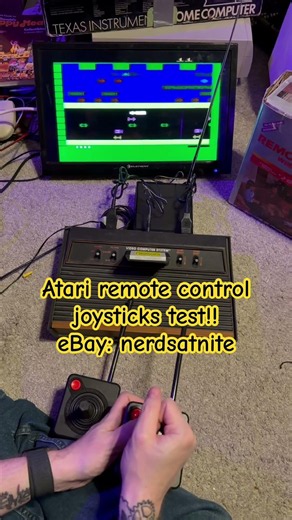 #retrogaming #atari 2600 remote control controller test. @eBay nerdsatnite