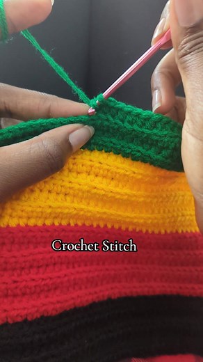 Crochet Stitch Pattern Tutorial: Double Crochet Back Loop Only