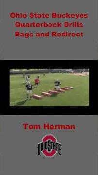 Ohio State Buckeyes Quarterback Drills Bags & Redirect #football #ncaafootball #highschoolfootball