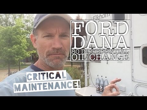 Rear Differential Maintenance Ford Super Duty Dana 80 Dually Oil Change F350