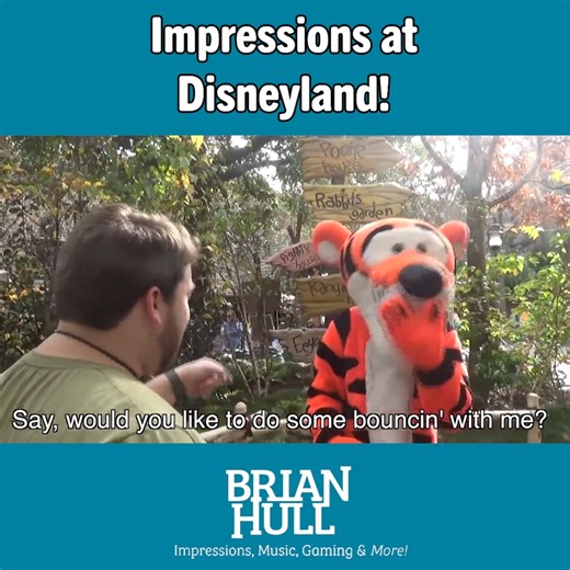 I always wondered how the Disney characters at the park would react to my impressions, and they didn't disappoint! | Brian Hull